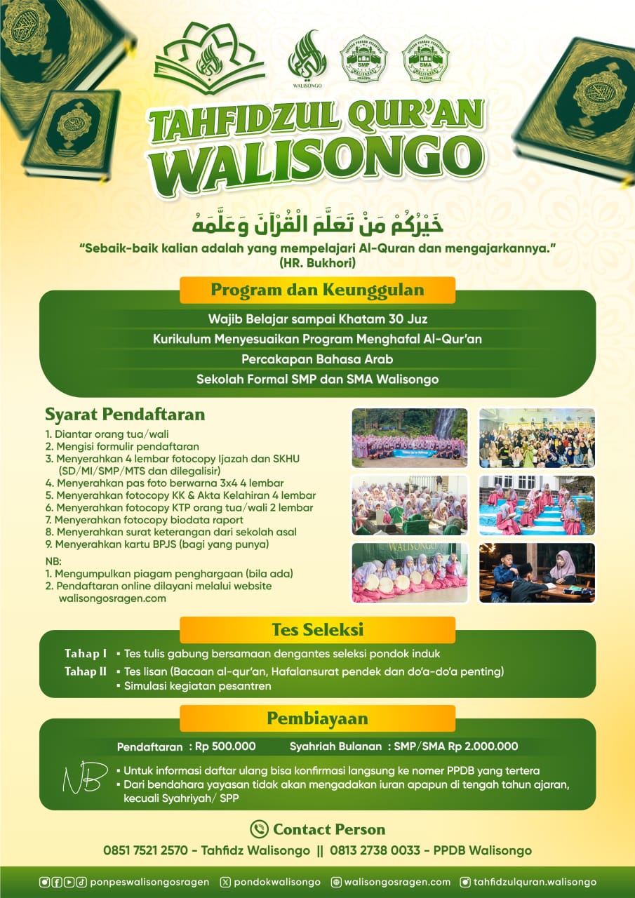 Kegiatan pramuka SMP Walisongo Sragen di alam terbuka.